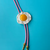 Fried Egg Bolo Tie
