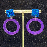 Small Circle Drop Earrings