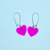 Jelly Heart Loop Dangles