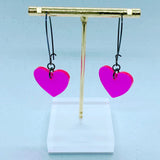 Jelly Heart Loop Dangles