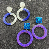 Small Circle Drop Earrings