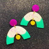 Splatter Painted Arcs