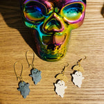 Gold White Pearl Black Ghost Skull