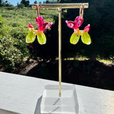 Balloon Dog - Pink & Lime Green