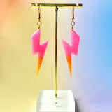 Lightning Bolts - Pink + Orange