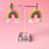 Rainbow Hoops - Yellow, Green, Fushia