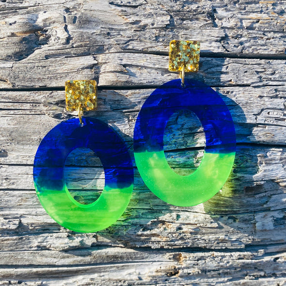 Large Round Jelly Earrings