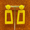 Lime Glitter Big Earrings