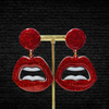 lip statement earrings